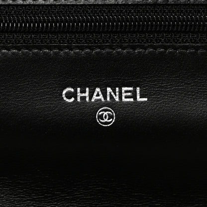 Chanel Lambskin Quilted Wallet On Chain WOC Black 6 of 10