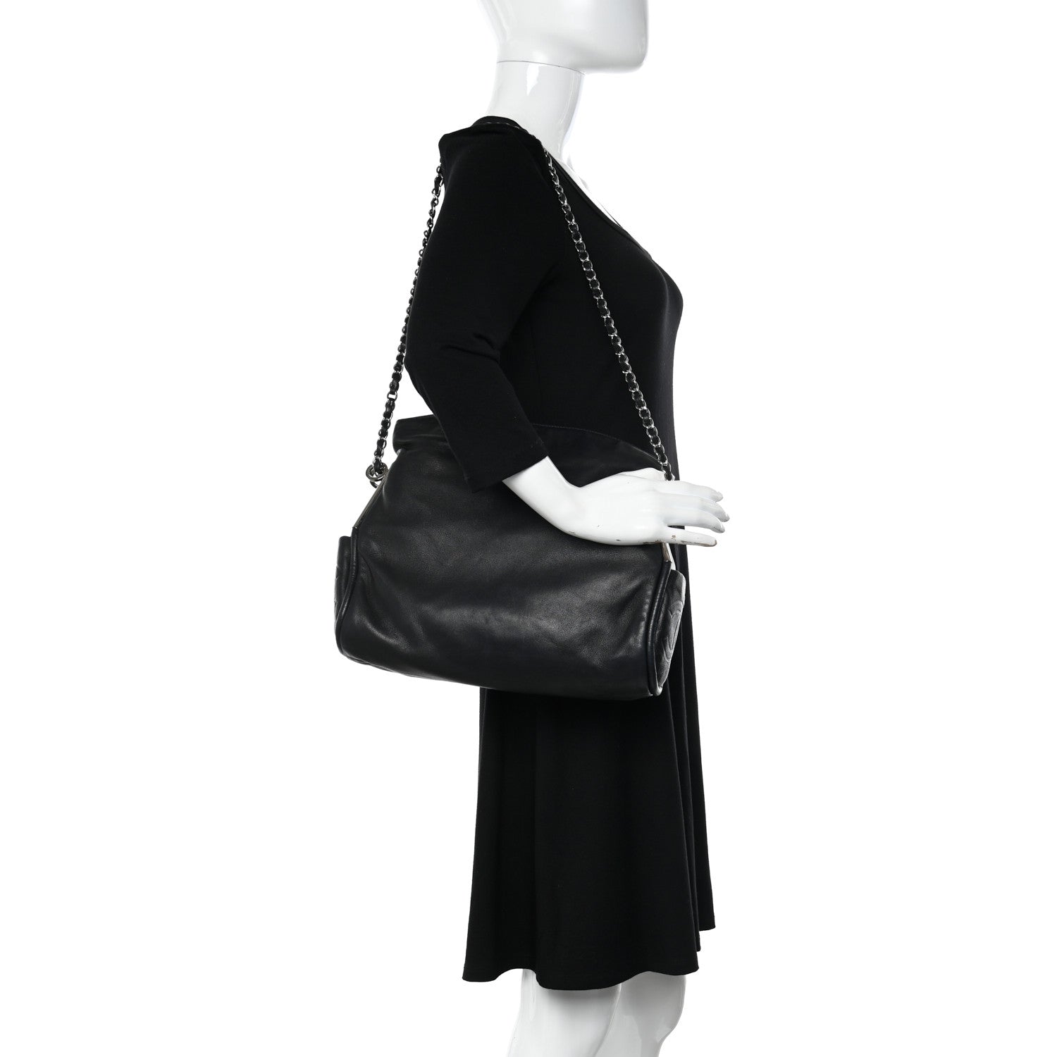 Chanel Lambskin Medium Ultimate Soft Tote Black 2 of 11