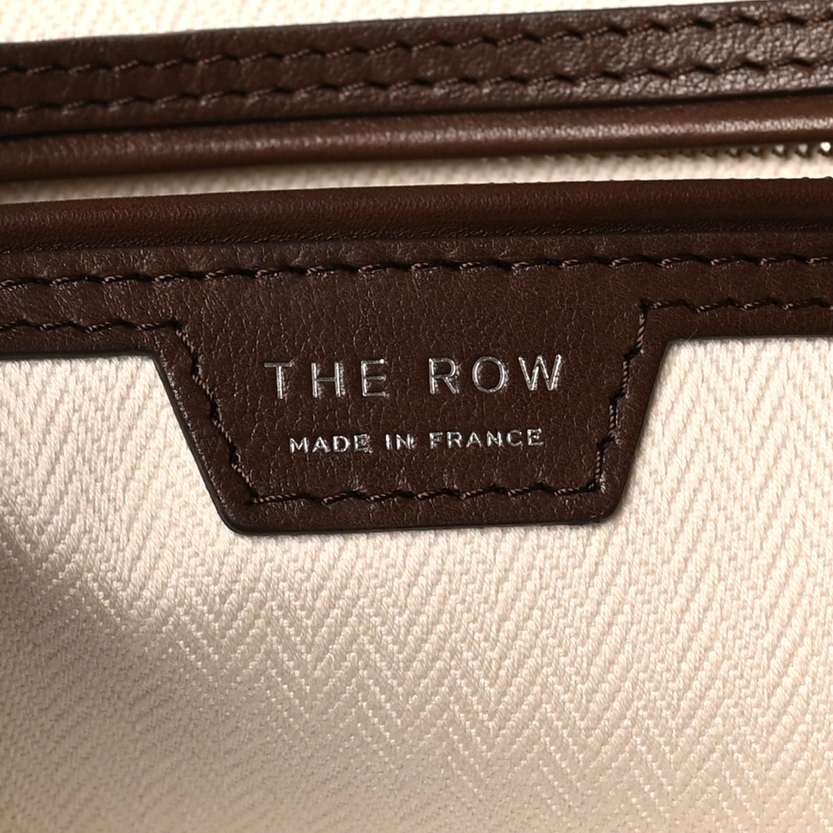 The Row Polished Saddle Calfskin Marlo 17 Tote Bag Deep Brown 6 of 9
