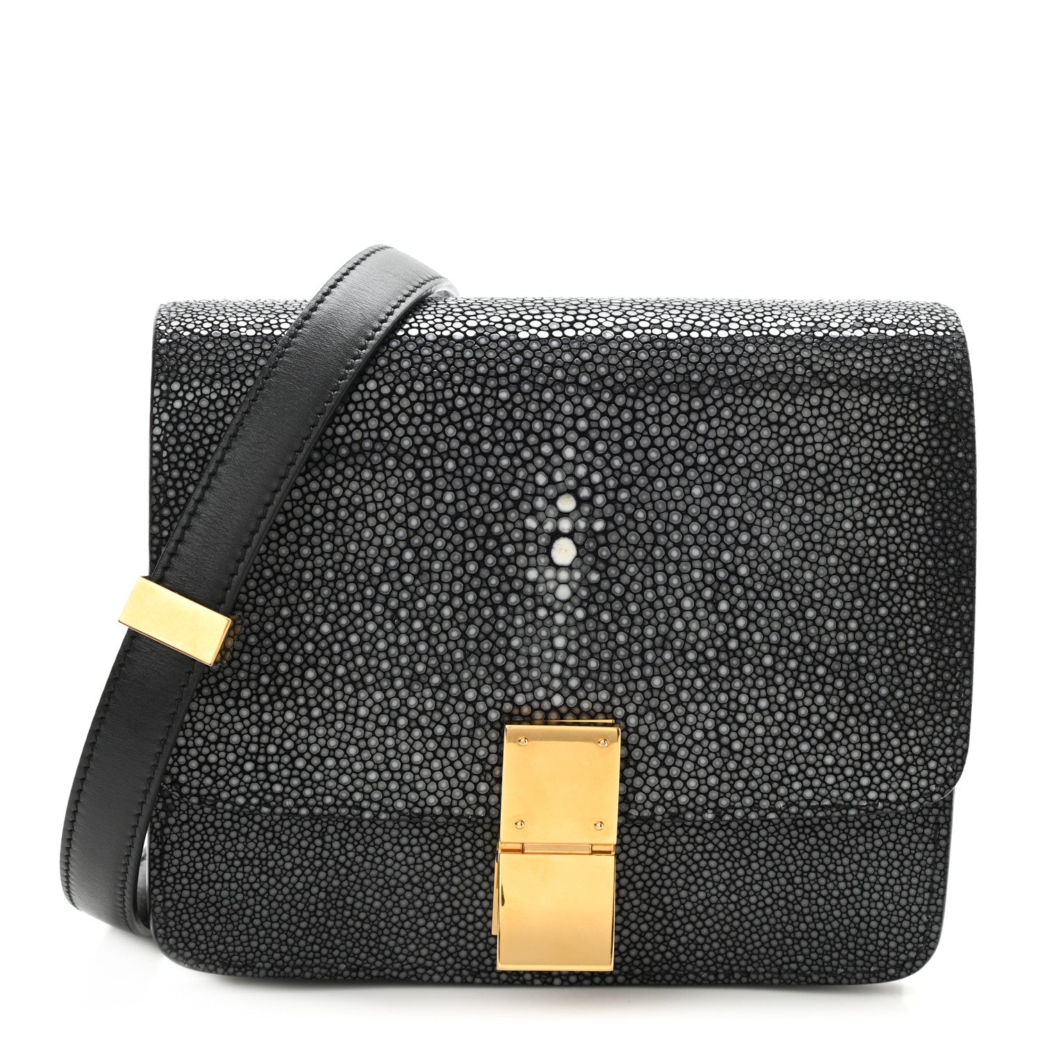 Celine Stingray Small Classic Box Flap Bag Black 1 of 6