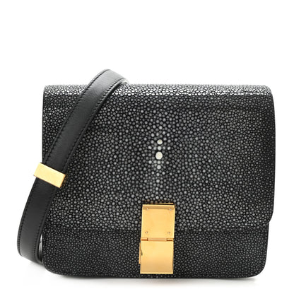 Celine Stingray Small Classic Box Flap Bag Black 1 of 6