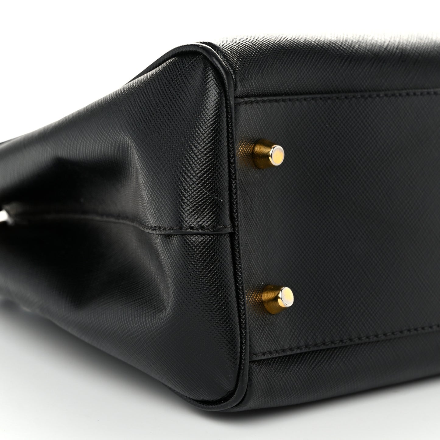 Saffiano Small Galleria Double Zip Tote Black
