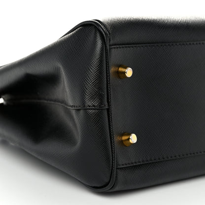 Prada Saffiano Small Galleria Double Zip Tote Black 9 of 10