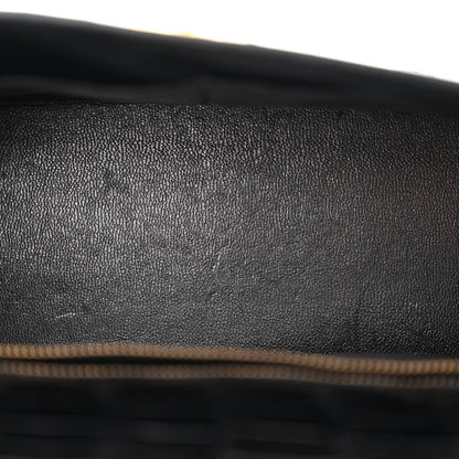 Hermes Shiny Alligator Kelly Sellier 28 Black 5 of 16
