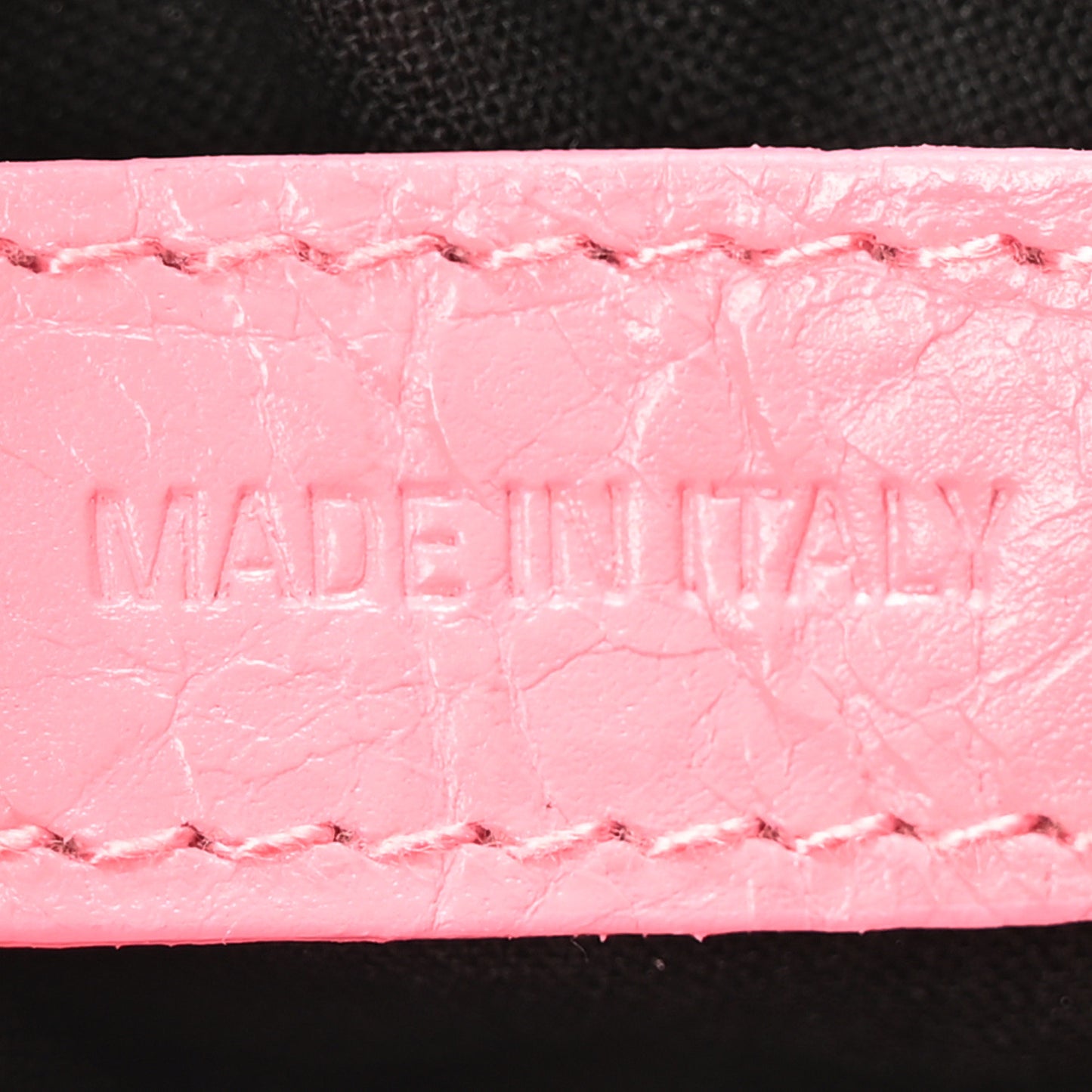 Agneau Arena Graffiti Le Cagole Shoulder Bag XS Sweet Pink