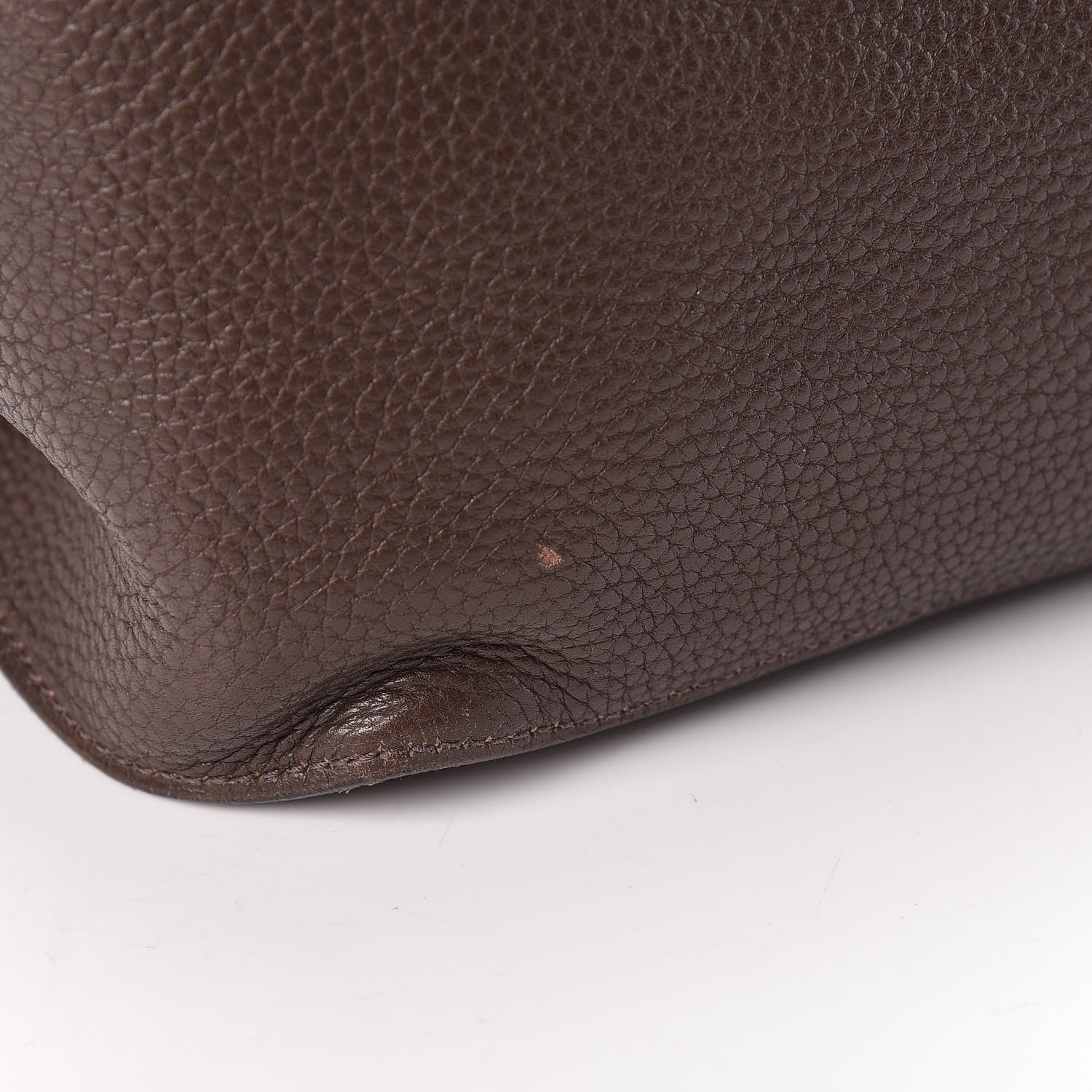 Hermes Taurillon Clemence Jypsiere 34 Chocolate 28 of 29
