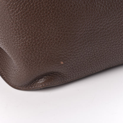 Hermes Taurillon Clemence Jypsiere 34 Chocolate 28 of 29