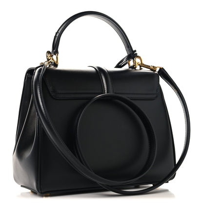 Celine Satinated Calfskin Small 16 Top Handle Bag Black 3 of 13