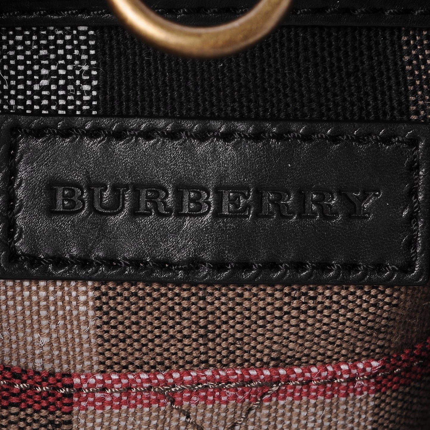 Canvas Mega Check Medium Susanna Hobo Black