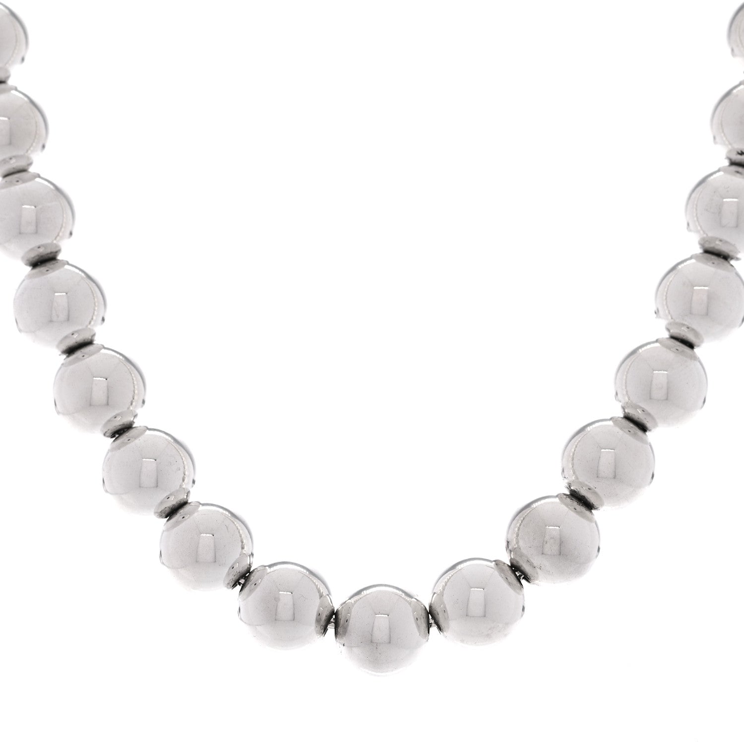 Tiffany Sterling Silver HardWear Graduated Ball Necklace 3 of 6