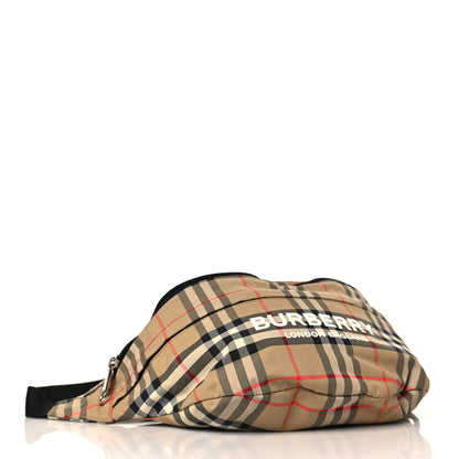 Burberry Nylon Rex Vintage Check Convertible Backpack Bum Bag Archive Beige Grey 7 of 10