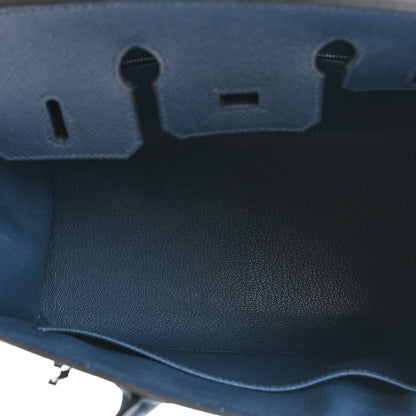 Hermes Epsom Birkin Sellier 25 Bleu Navy 5 of 9
