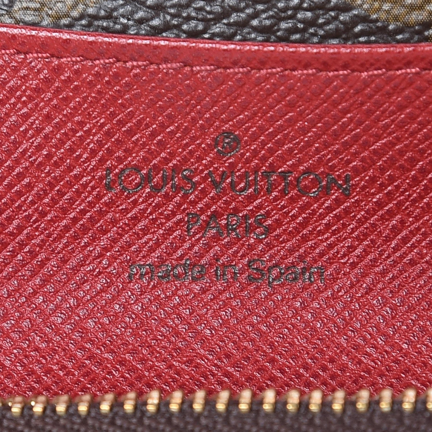 Louis Vuitton Monogram Emilie Wallet Red 6 of 10