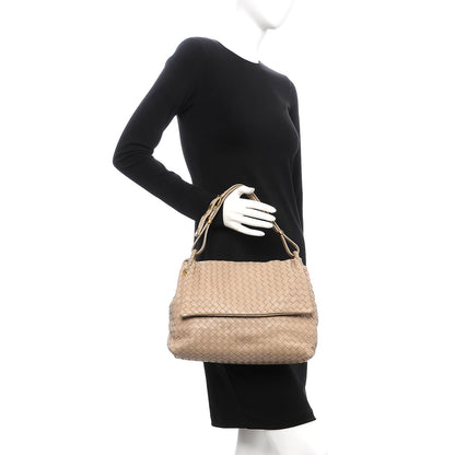 Bottega Veneta Nappa Intrecciato Flap Shoulder Bag Limo 2 of 8