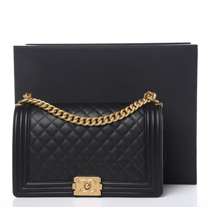 Chanel Caviar Quilted New Medium Boy Flap Black 10 of 10