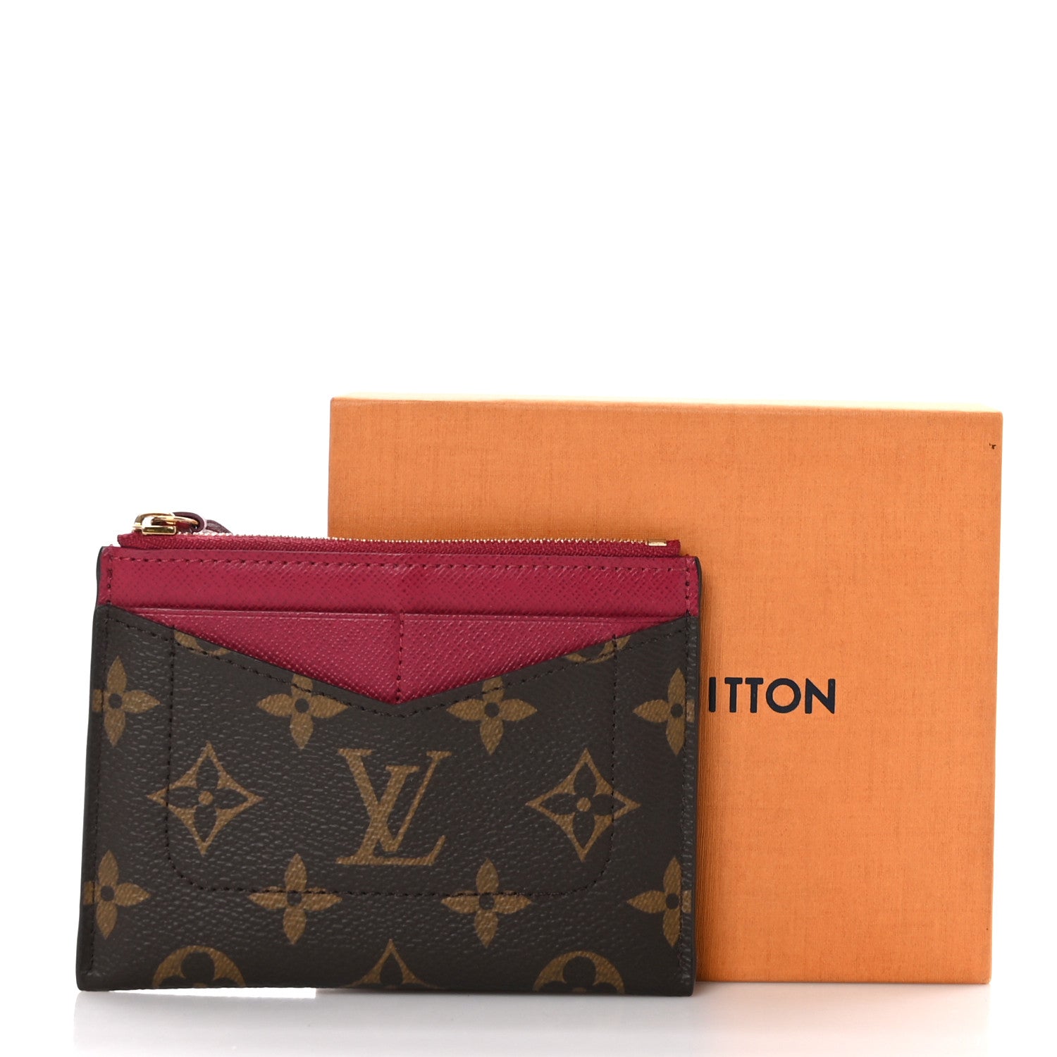 Louis Vuitton Monogram Zipped Card Holder Fuchsia 7 of 7