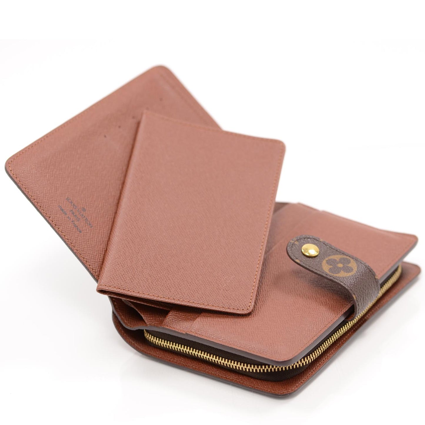 Monogram Zipped Papers Wallet