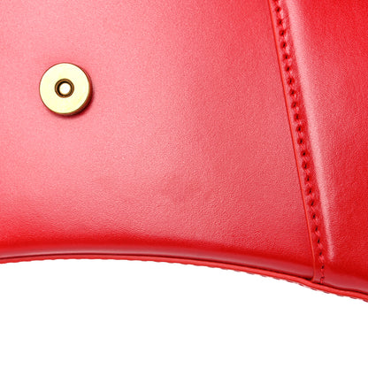 Balenciaga Shiny Box Calfskin Small Hourglass Top Handle Bag Bright Red 14 of 17
