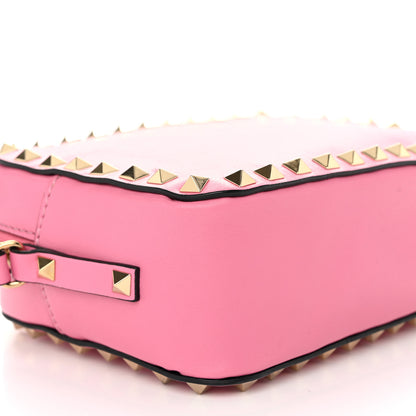 Valentino Garavani Calfskin Rockstud Camera Crossbody Bag Pink 9 of 10