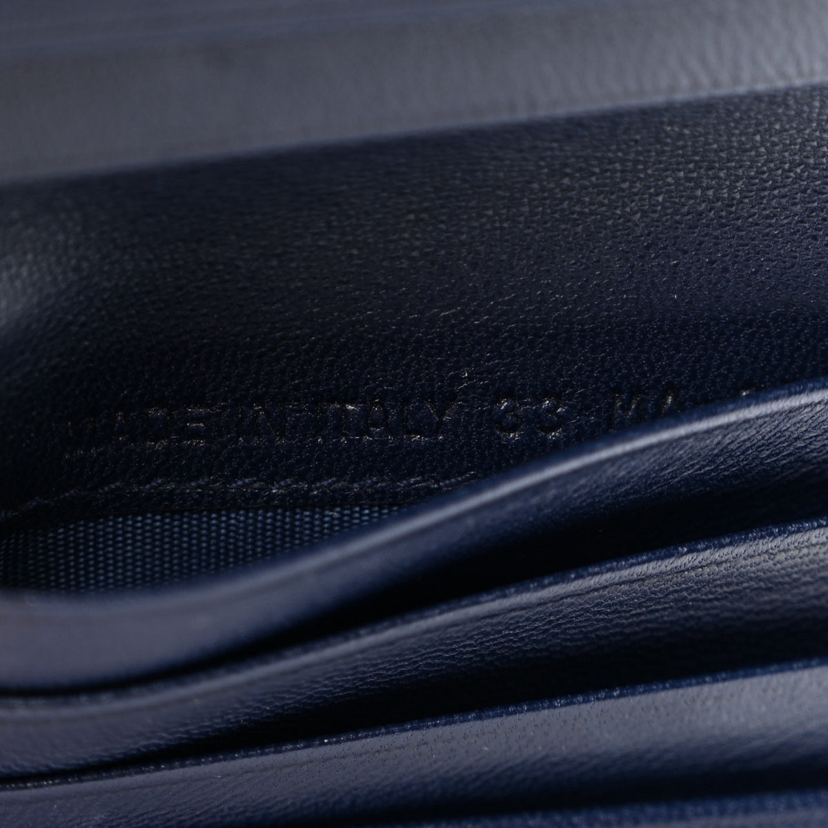 Christian Dior Lambskin Cannage Dioraddict Flap Wallet Navy 8 of 9
