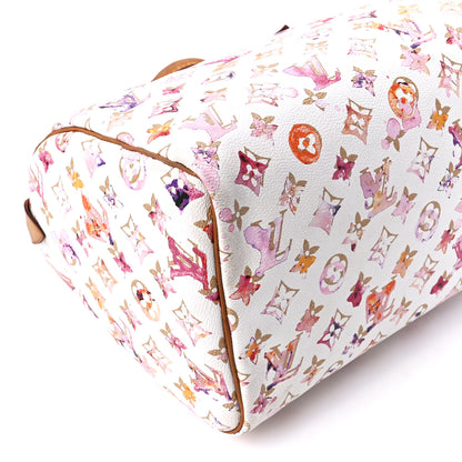 Louis Vuitton Watercolor Aquarelle Speedy 30 White 10 of 12