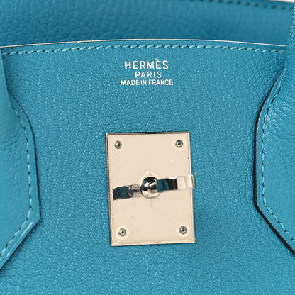 Hermes Chevre de Coromandel Birkin 30 Turquoise 6 of 13