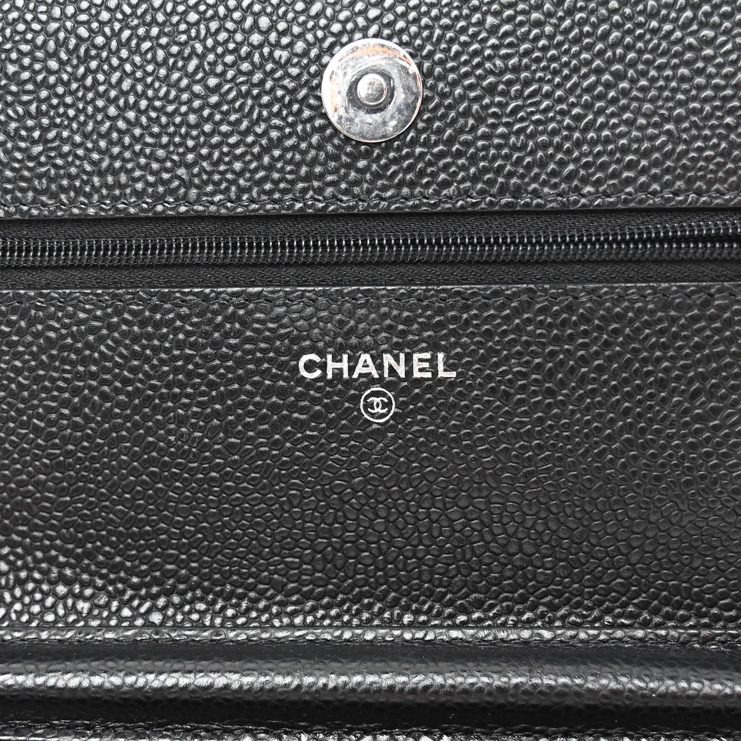 Chanel Caviar Quilted Wallet on Chain WOC Black 6 of 12