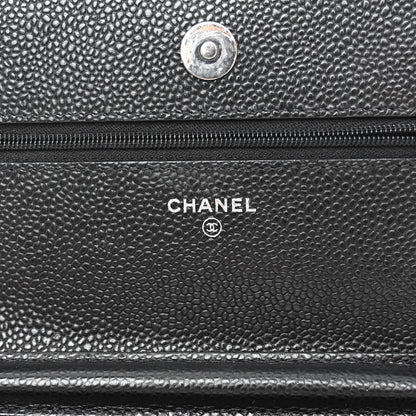 Chanel Caviar Quilted Wallet on Chain WOC Black 6 of 12