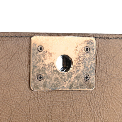Chanel Metallic Crumpled Calfskin Quilted Gripoix Medium Boy Flap Bronze 10 of 10