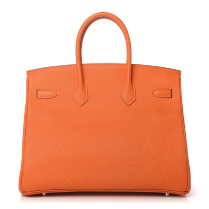 Hermes Togo Birkin 35 Orange 4 of 33
