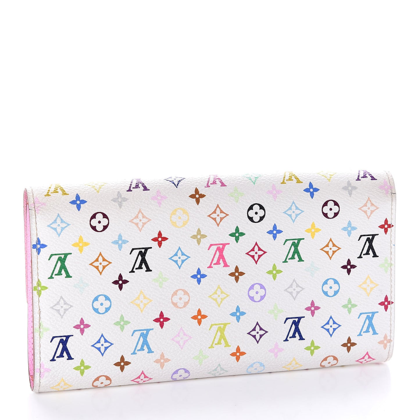 Monogram Multicolor Sarah Wallet White Litchi