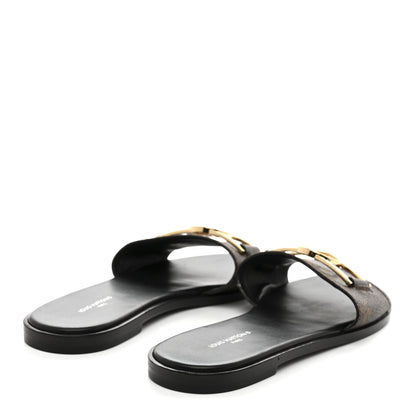 Louis Vuitton Patent Monogram Lock It Flat Mules 36.5 5 of 10