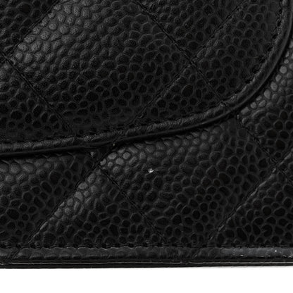Chanel Caviar Quilted Wallet On Chain WOC Black 13 of 14