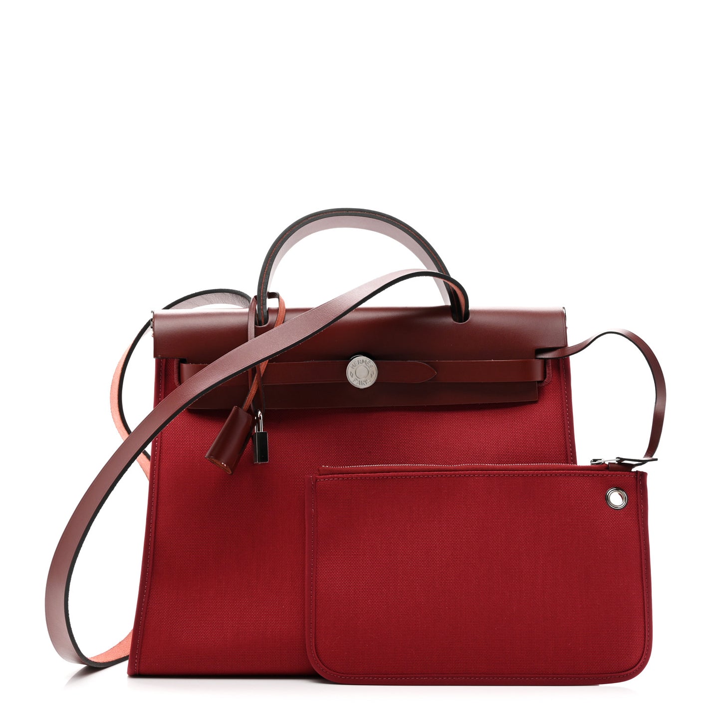 Vache Hunter Toile Herbag Zip 31 PM Rouge Grenat Rouge H