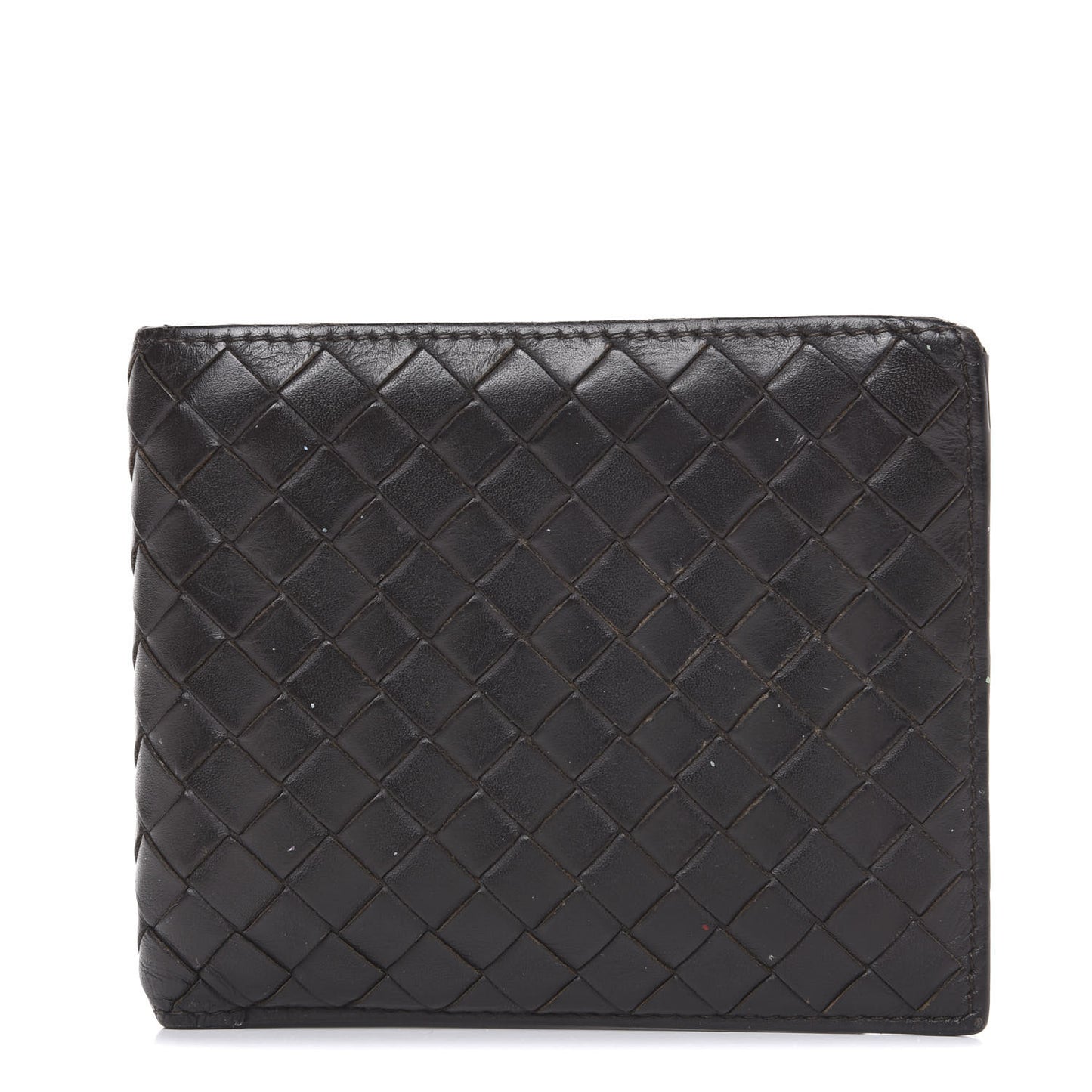 Nappa Intrecciato Bi-Fold Wallet Ebano