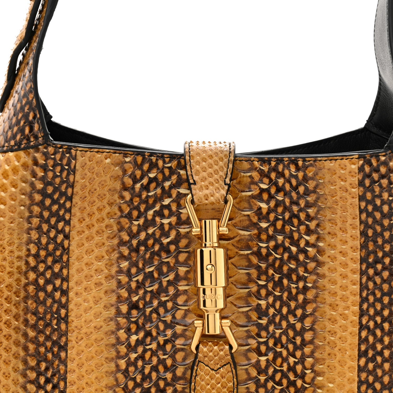 Gucci Snakeskin Small Jackie 1961 Hobo Brown 9 of 13