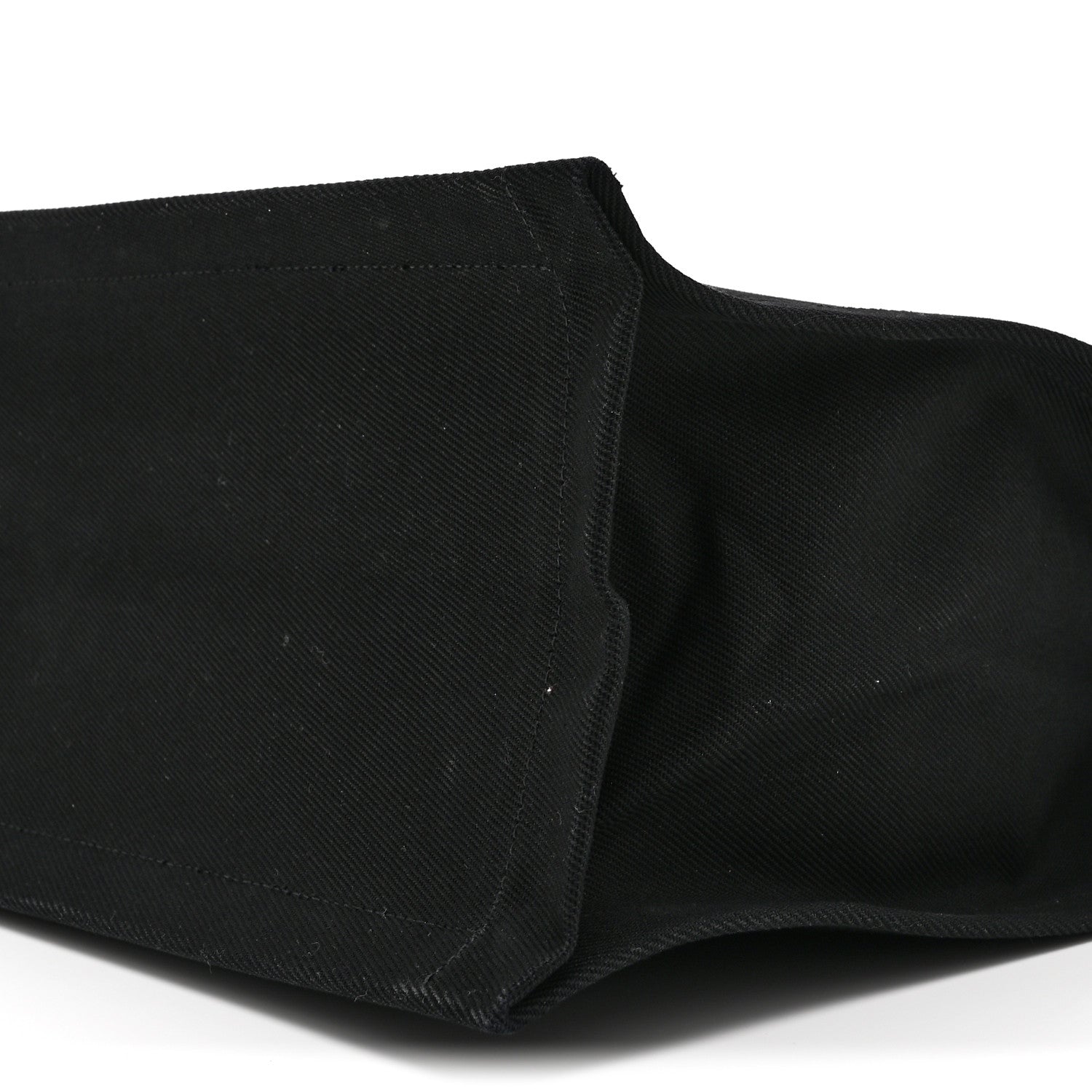 Saint Laurent Linen Calfskin Rive Gauche Tote Black 10 of 10