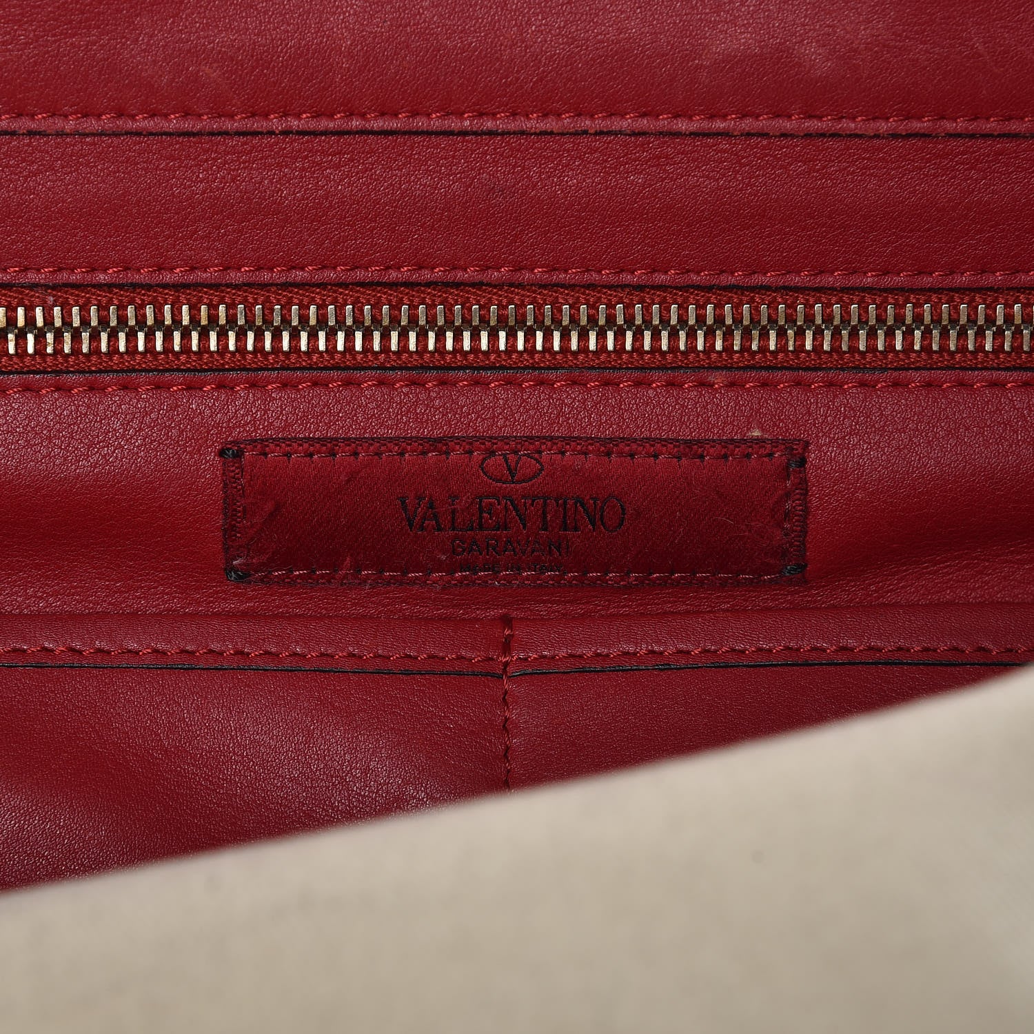 Valentino Garavani Vitello Colorblock Medium Rockstud Tote Deep Rose Clover Grey Scarlet 7 of 14