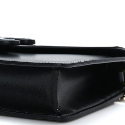 Celine Shiny Calfskin Cuir Triomphe Wallet on Chain Black 8 of 8