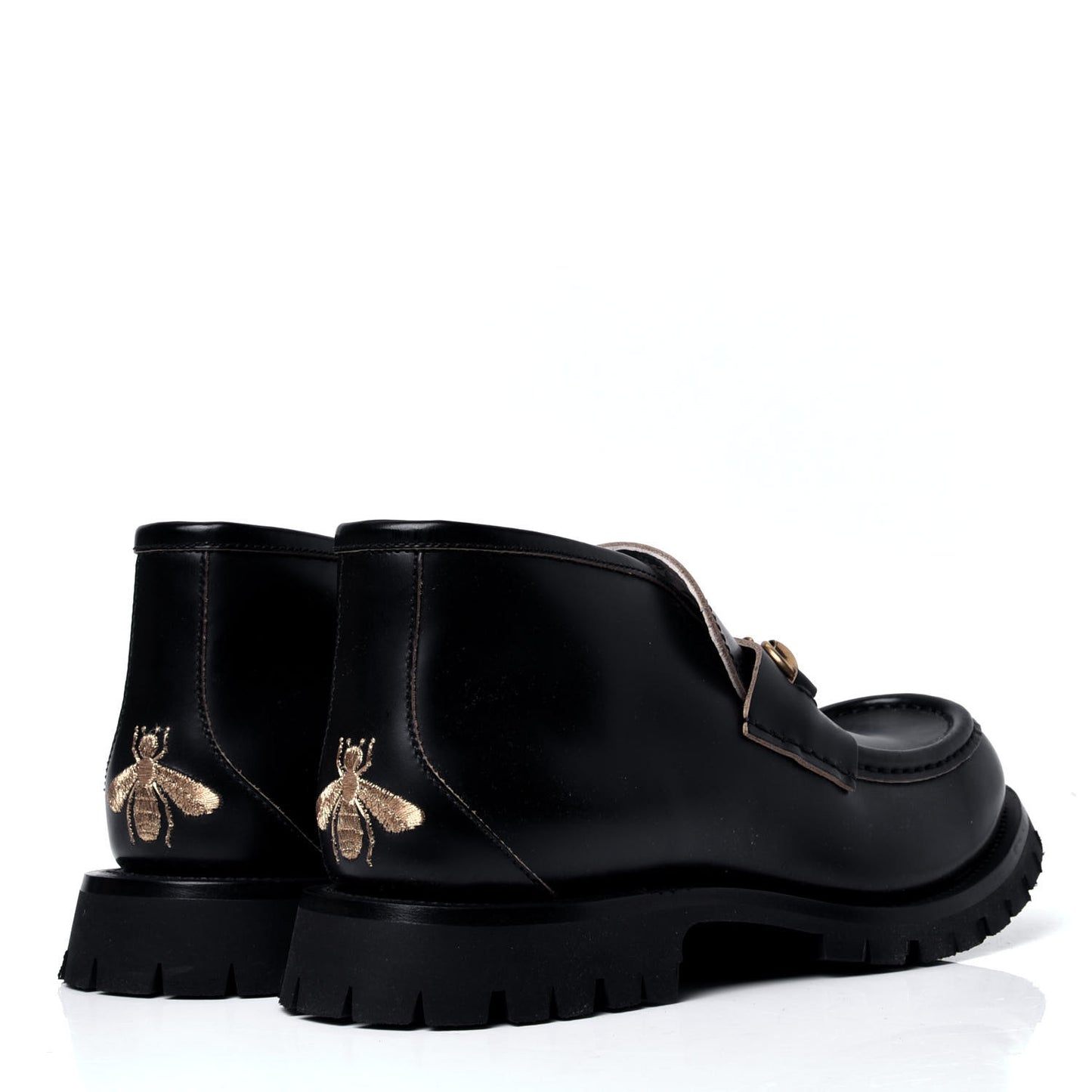 Cordovan Lux Mens Harald Horsebit Ankle Boots 9 Black