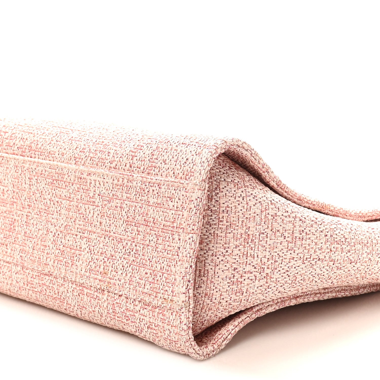 Chanel Lurex Boucle Small Deauville Tote Pink 10 of 10