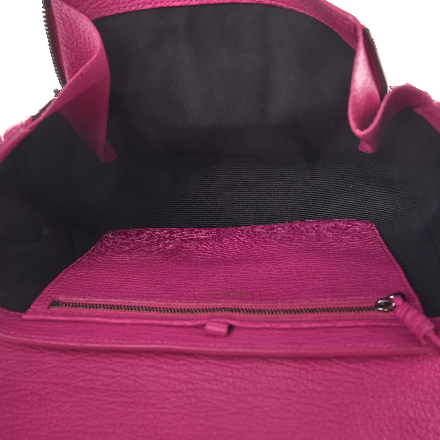 3.1 Textured Calfskin Medium Pashli Satchel Bright Fuchsia