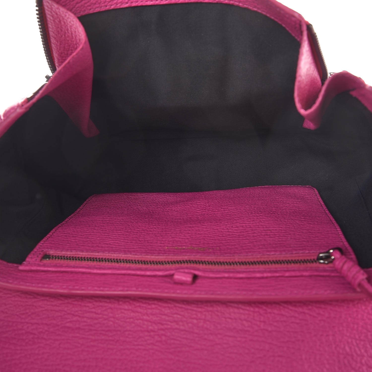 3.1 Phillip Lim 3.1 Textured Calfskin Medium Pashli Satchel Bright Fuchsia 5 of 10