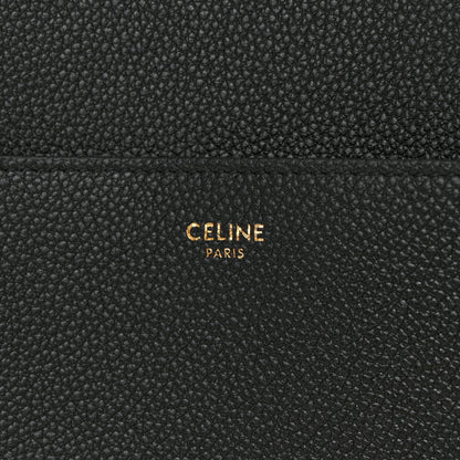 Celine Soft Grained Calfskin Sangle Bucket Bag Black 6 of 10