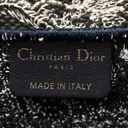 Christian Dior Canvas Embroidered Medium Dioriviera Toile De Jouy Reverse Book Tote Blue 6 of 13