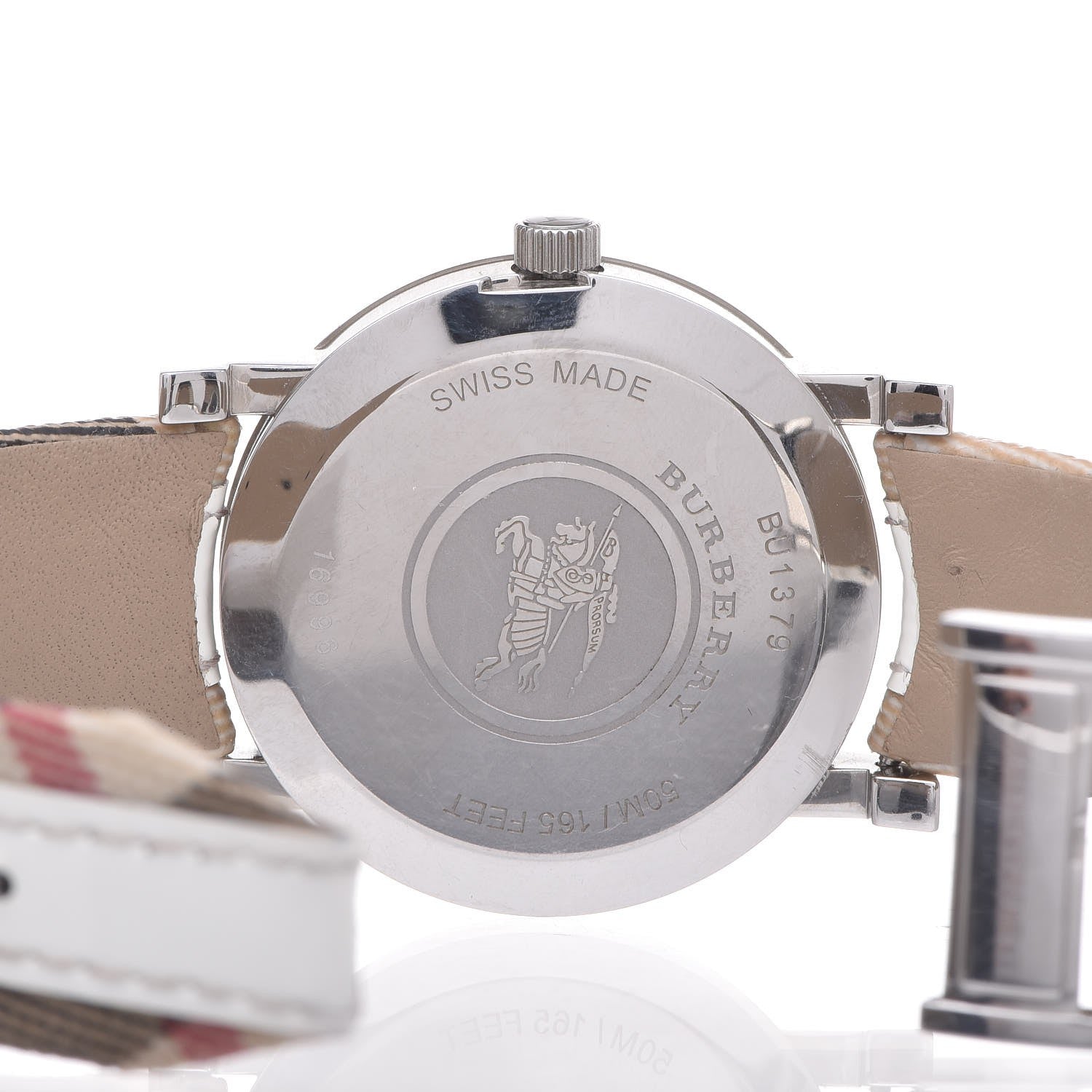 Burberry Stainless Steel Calfskin 38mm Nova Check Quartz Watch BU1379 5 of 7