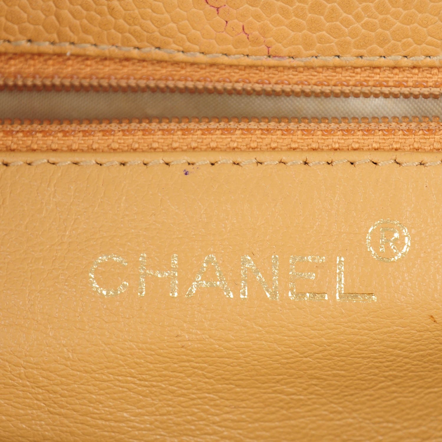 Chanel Caviar Shoulder Bag Beige 6 of 11