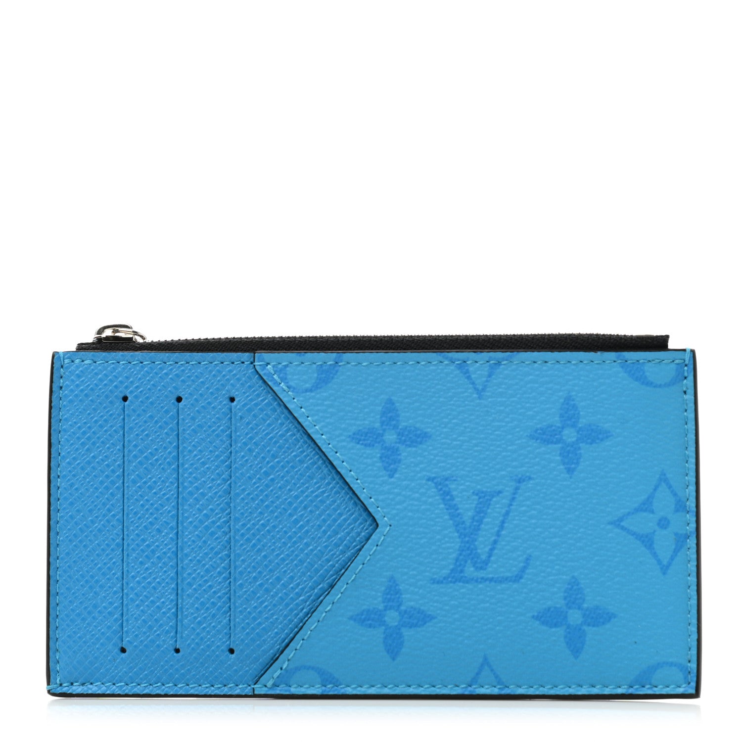 Louis Vuitton Taigarama Coin Card Holder Blue Lagoon 1 of 6