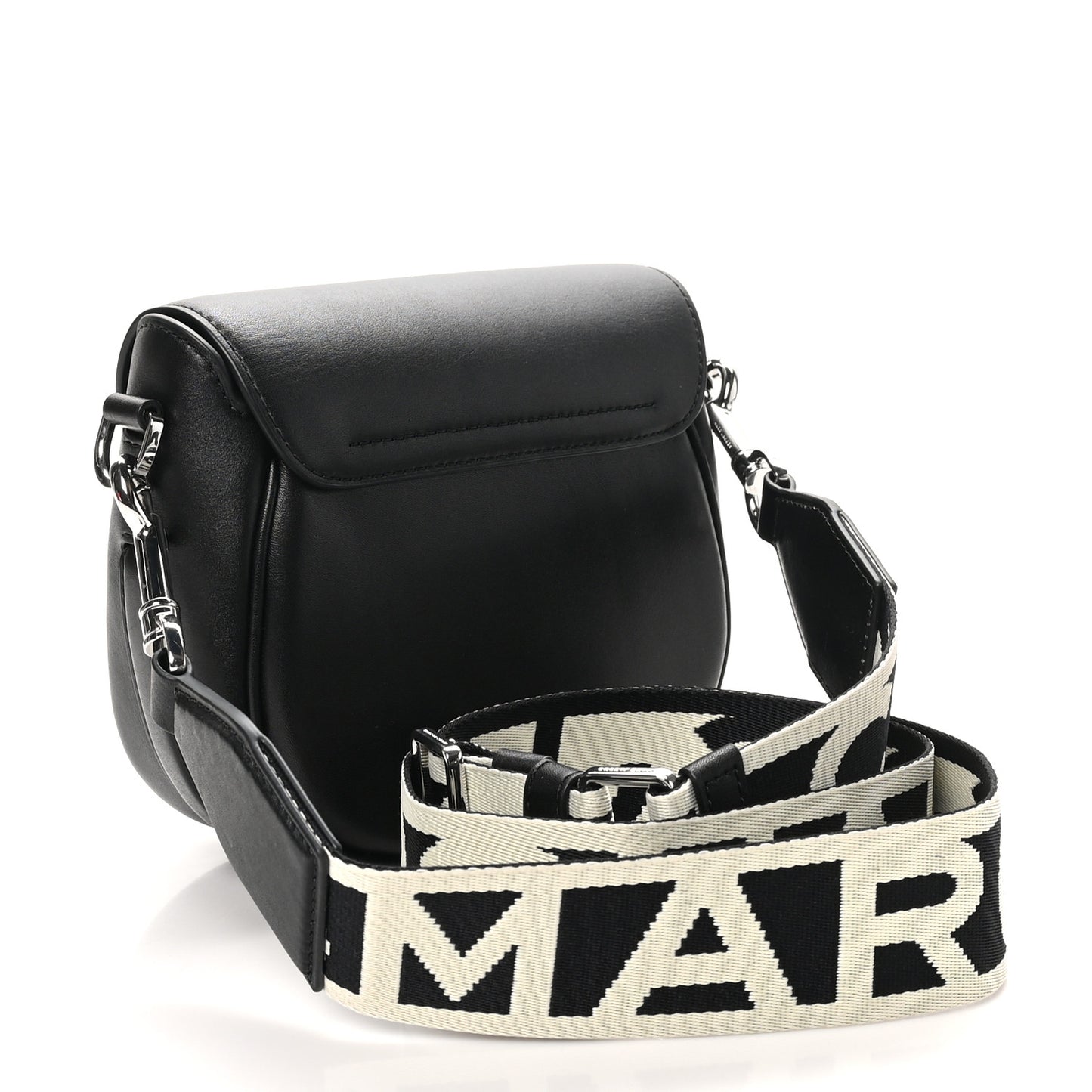 Calfskin Small The Covered J Marc Saddle Bag Black