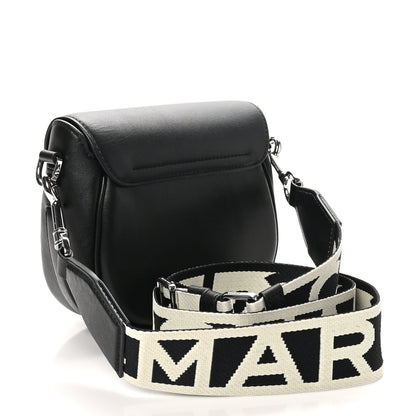 Marc Jacobs Calfskin Small The Covered J Marc Saddle Bag Black 2 of 9